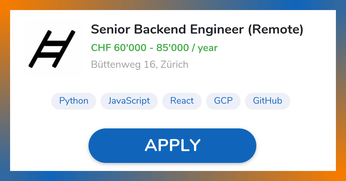 Remote Senior Backend Engineer (Remote) | Scalera AG